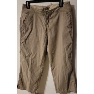 The North Face Pants Womens 10 Brown A5 Series Cropped Outdoor Casual Hiking